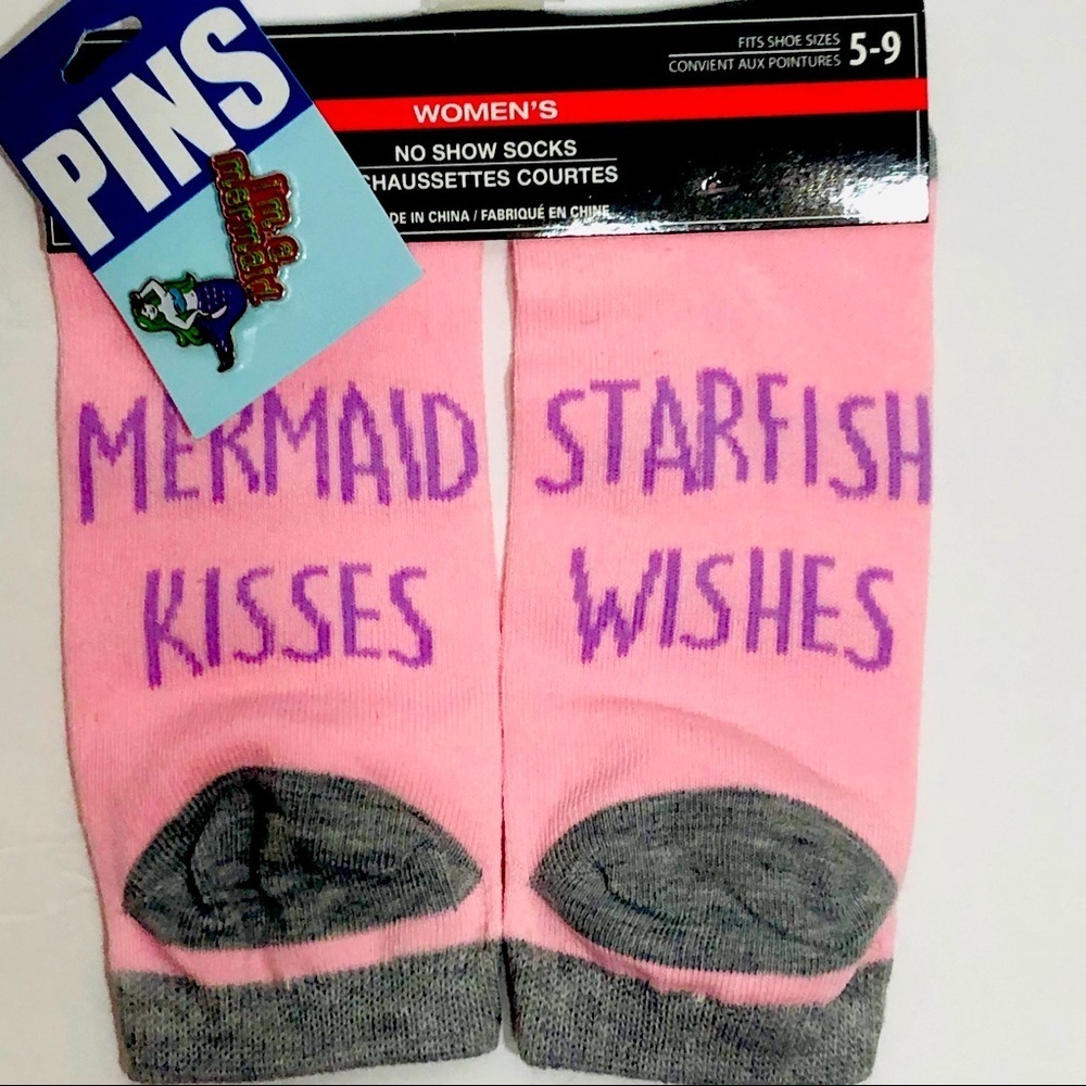 Mermaid Socks and Pins